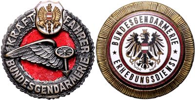 2 Gendarmerie - Abzeichen, - Onorificenze e decorazioni