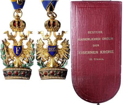 Orden der Eisernen Krone, - Orders and decorations