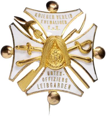 Abzeichen "Krieger Verein ehemaliger K. u. K. Unter-Offiziers Leibgarden", - Onorificenze e decorazioni