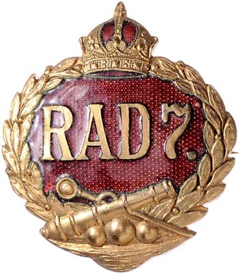 R. A. D. 7, - Orders and decorations