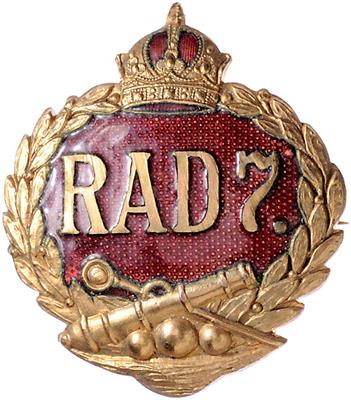 R. A. D. 7, - Onorificenze e decorazioni