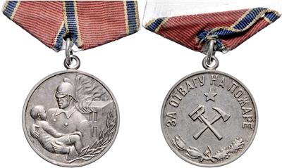 Medaille Tapferkeit im Brandschutz, - Onorificenze e decorazioni