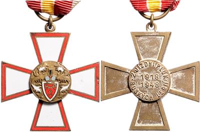 Erinnerungskreuz des 2. Reiterregiments "Sibirsky" der tschechischen Legion in Rußland, - Orders and decorations