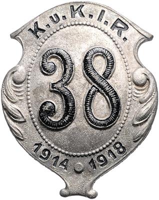 K. u. K. I. R. 38 1914/1918, - Orders and decorations