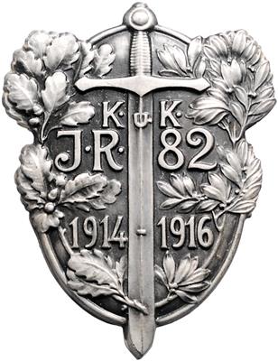 K. u. K. I. R.82, - Řády a vyznamenání