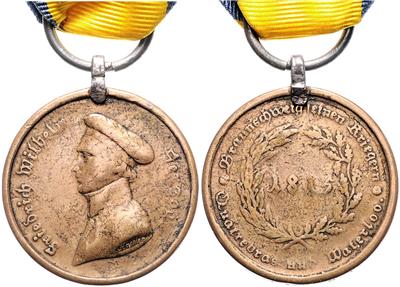 Waterloo - Medaille, - Řády a vyznamenání