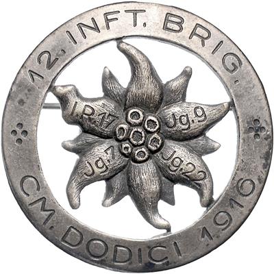 12. Inf. Brig. CM. Dodici 1916, - Onorificenze e decorazioni