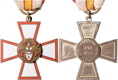 Erinnerungskreuz des 1. Reiterregiments Jan Jiskra von Brandys, - Orders and decorations