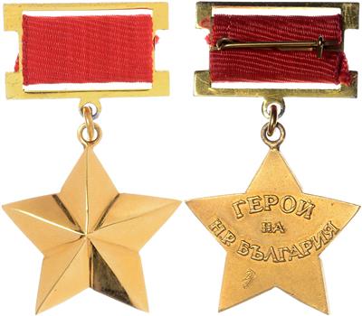 Held der VR Bulgarien, - Řády a vyznamenání