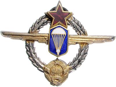 Abzeichen für Fallschirm - Instruktor der Luftwaffe der VR Jugoslawien, - Řády a vyznamenání