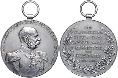 Erinnerungsmedaille für Angehörige des königl. preußischen Kaiser Franz-Garde Regiments Nr, 2, - Řády a vyznamenání