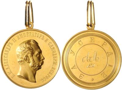 Große goldene Medaille für Eifer, - Řády a vyznamenání