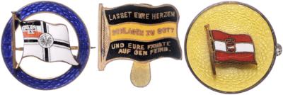 Lot patriotische Abzeichen, - Orders and decorations