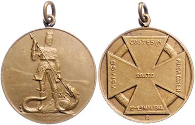 Medaille auf die 28. I. T. D. 1916, - Orders and decorations
