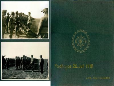 Fotoalbum Erzherzog Carl Franz Joseph (Kaiser Karl I.) auf Frontbesuch beim Korps Fmlt. Hofmann, - Orden und Auszeichnungen