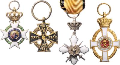 Lot Miniaturen Griechenland, - Medaile a vyznamenání