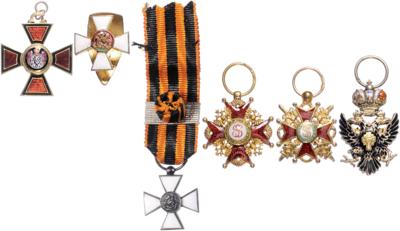 Lot Miniaturen Rußland, - Medaile a vyznamenání