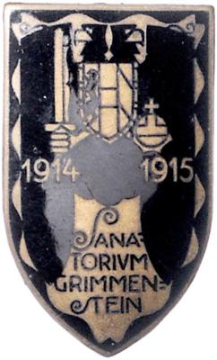 Sanatorium Grimmenstein 1914/1915, - Medaile a vyznamenání