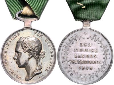 Tiroler Landesverteidigungs Denkmünze 1848, - Medaile a vyznamenání