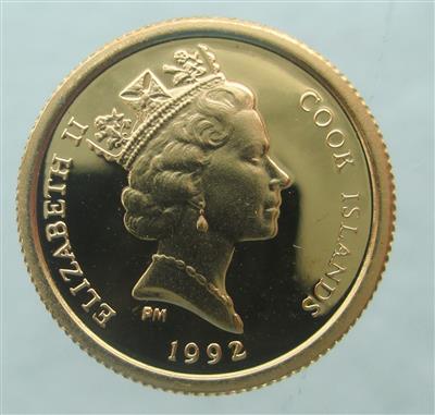 Cook Inseln, Elisabeth II. 1952- GOLD - Münzen und Medaillen