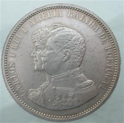 Portugal, Karl I. 1889-1908 - Mince a medaile