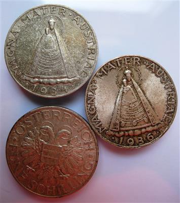 Österreich 1. Republik 1918-1938 - Mince a medaile