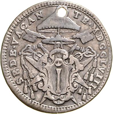 (3 AR) a)Sedisvakanz 1758 - Münzen und Medaillen