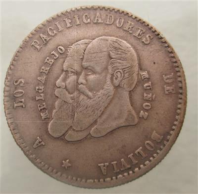 Bolivien, Republik - Mince a medaile