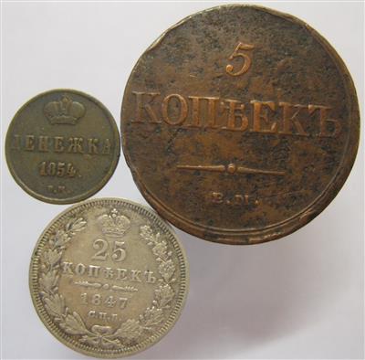 Rußland, Nikolaus I. 1825-1855 - Münzen und Medaillen