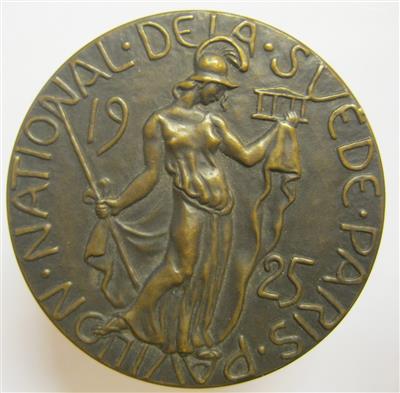 Weltausstellung des Kunstgewerbes und des Industriedesigns in Paris 1925 - Coins and medals