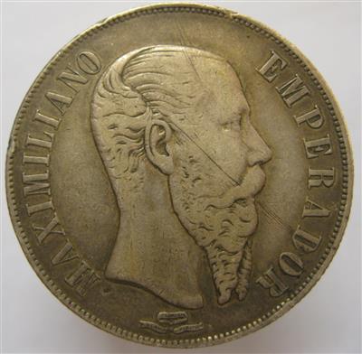 Mexiko, Kaiser Maximilian I. 1864-1867 - Coins and medals
