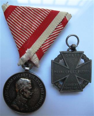 Karl I. - Mince a medaile