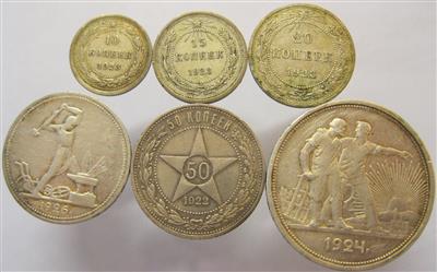 Rußland, UDSSR 1922-1991 - Monete, medaglie