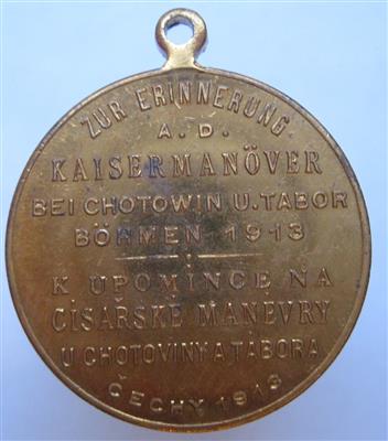 Kaisermanöver bei Chotowin und Tabor 1913 - Mince a medaile