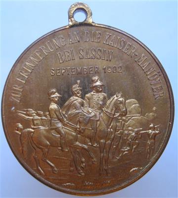 Kaisermanöver bei Sassin 1902 - Mince a medaile