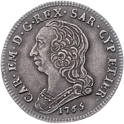 Sardinien, Carlo Emanuele III. 1730-1773 - Münzen und Medaillen