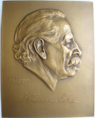 Dr. Hermann Stöhr, Arzt und Erbauer des Stöhr Haus, einem der bedeutensten Jugendstilgebäuden in St. Pölten - Münzen und Medaillen