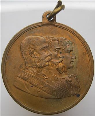 Eisernes Tor- Eröffnungsfeier der regulierten Donaustrecke 1896 - Monete e medaglie