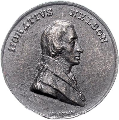 Horatio Nelson, britischer Admiral *1758, +1805 - Monete e medaglie
