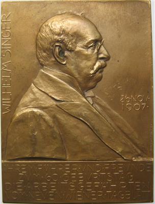 Wilhelm Singer, Chefredakteur beim Wiener Tagblatt - Mince a medaile