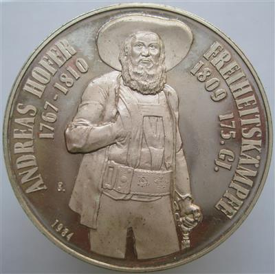 175 Jahre Tiroler Freiheitskampf - Coins and medals