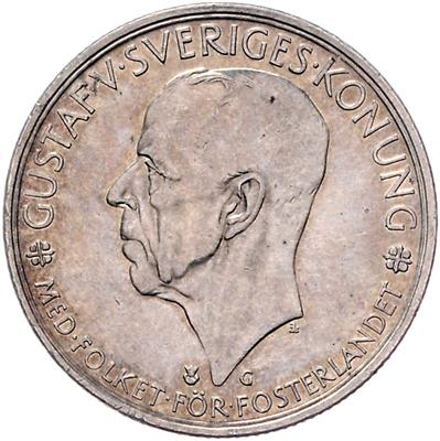 Gustav V. 1907-1950 - Coins and medals