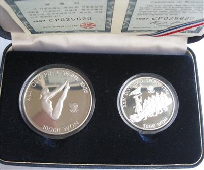 Südkorea-Olympische Spiele 1988 in Seoul - Monete e medaglie