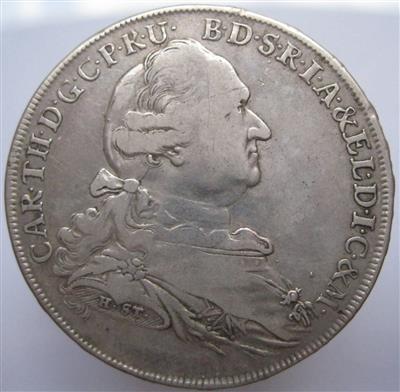 Bayern, Karl Theodor 1777-1799 - Monete e medaglie