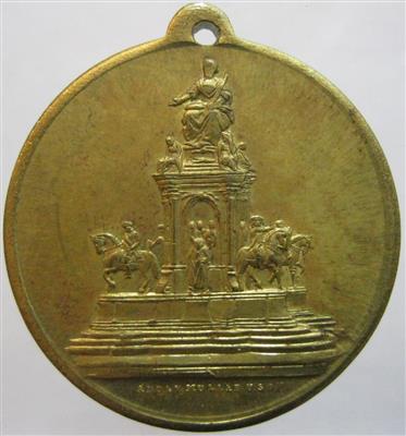 Enthüllung des Maria Theresiendenkmals in Wien 1888 - Münzen und Medaillen