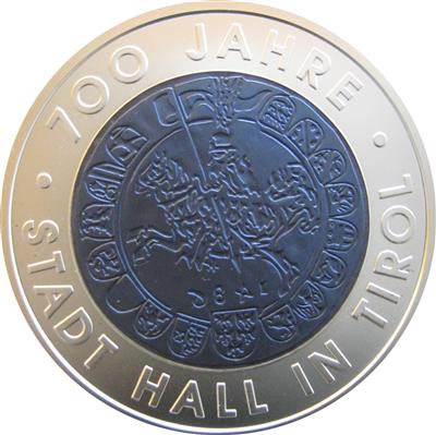 700 Jahre Stadt Hall - Münzen und Medaillen