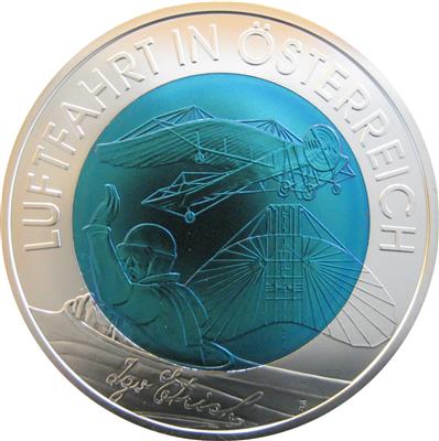 Österreichische Luftfahrt - Münzen und Medaillen