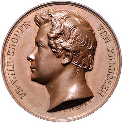 Preussen, Kronprinz Friedrich Wilhem (IV.) (1795-) 1840-1861 - Monete e medaglie