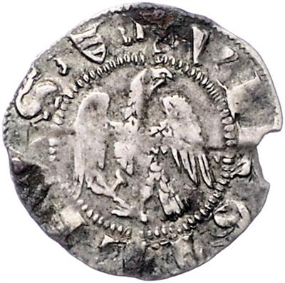 Nachprägungen der Meraner Adlergroschen in Mantua nach 1329 - Mince a medaile