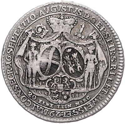 Speyer, August Philipp von Limburg- Styrum 1770-1797 - Coins and medals